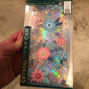 iPhone case with Swarovski crystals for iPhone plus 6, 7, or 8 - new in box